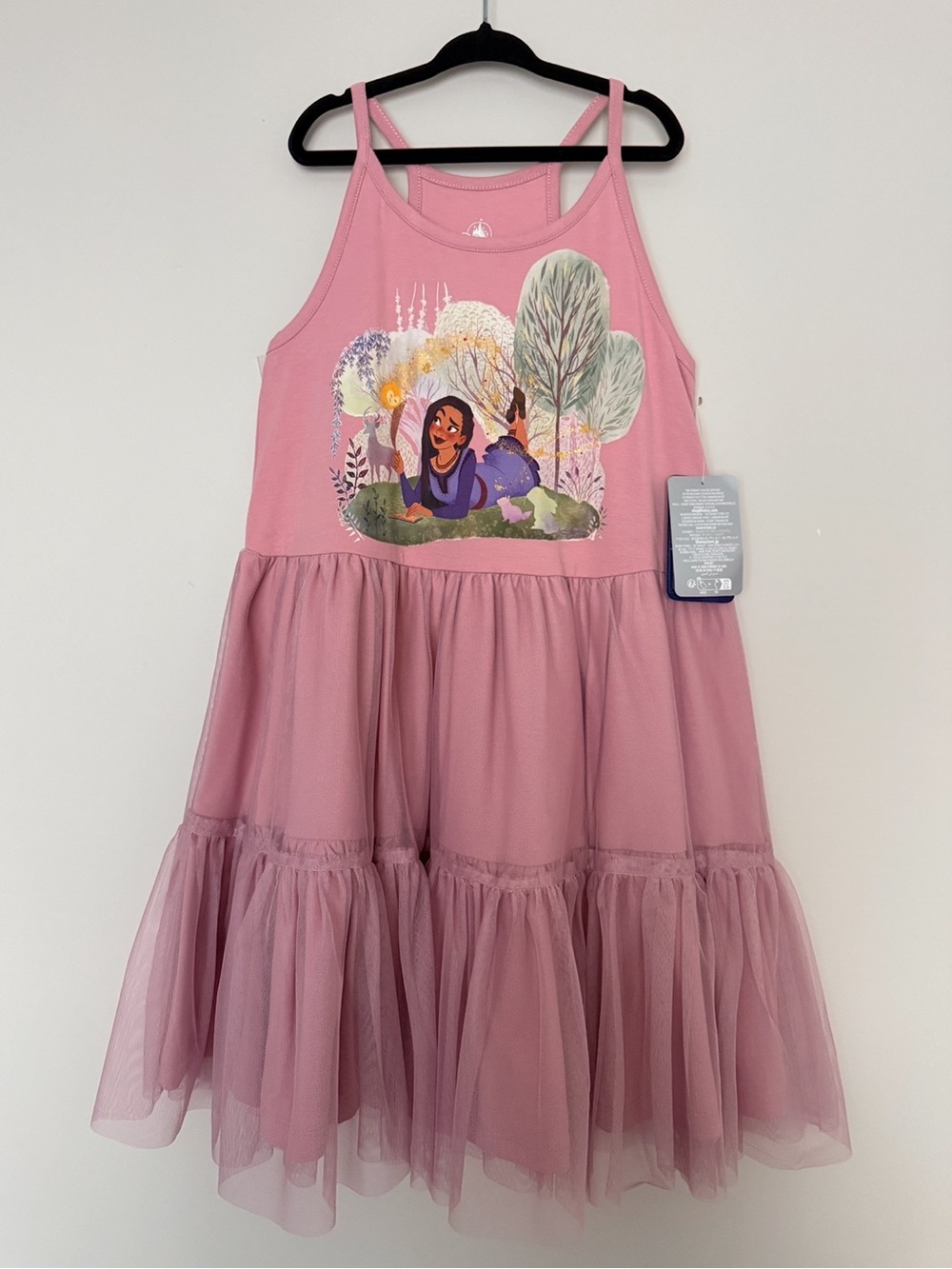 NWT Disney Wish Tiered Tulle Strap Dress Girls Size 7/8